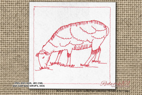 A Gentle Meadow Scene for Handmade Embroidery Gifts