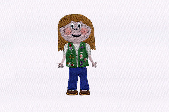 A Warm Review of Little Scout Girl Embroidery for Handmade Gifts
