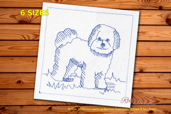 Bichon Frise Redwork: A Boutique Sweatshirt Review