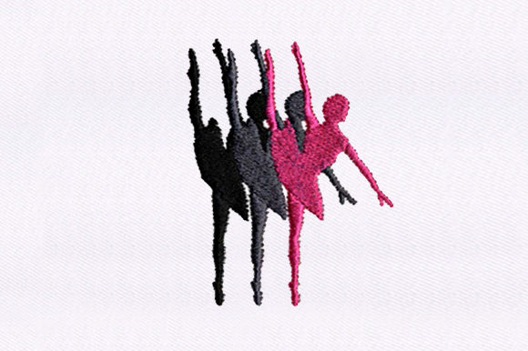 Craft Fair Ready: The Ballerina Silhouette Embroidery Design