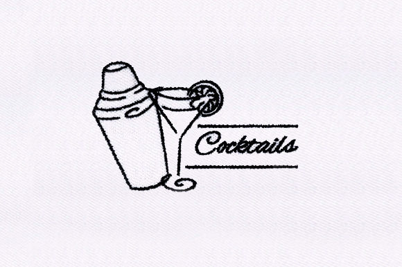 Evaluating the Cocktail Shaker Embroidery Design for Your Shop