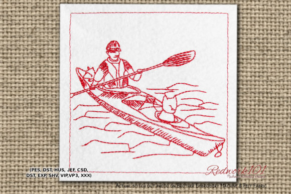Evaluating the Paddle Boating Embroidery Design for Real Projects