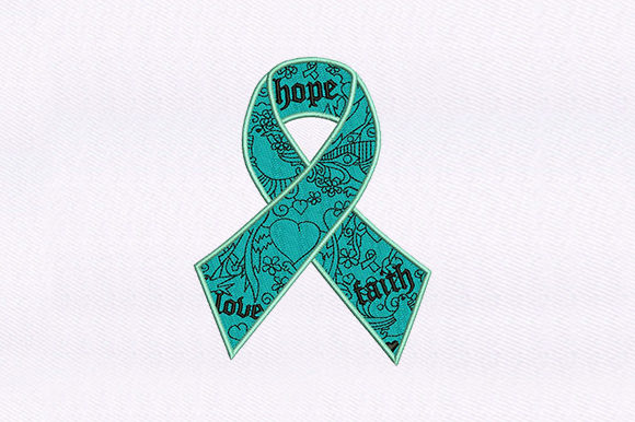 Hope Love Faith Ribbon Embroidery Design Review