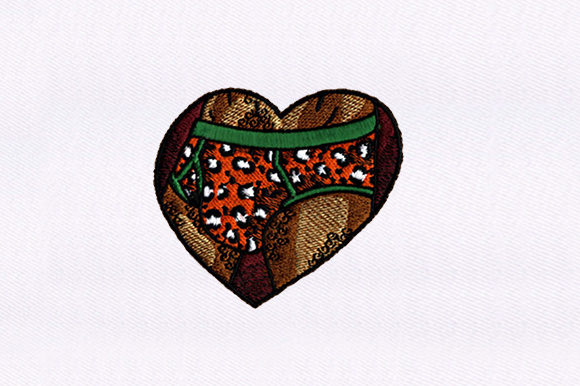 Man Underwear Embroidery Design for Boutique Apparel Projects
