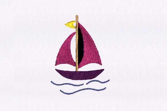 Pink Sail Boat Embroidery Design Review for Seasonal Products