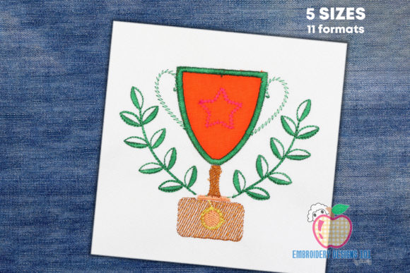 Sports Trophy Applique: A Design Review for Small Business Merch