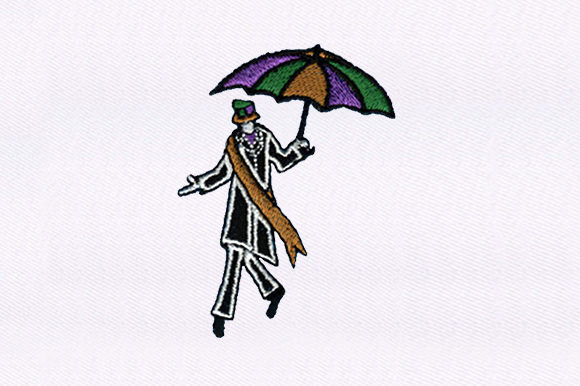 Tall Man with Umbrella: A Circus Charm for Craft Fair Products