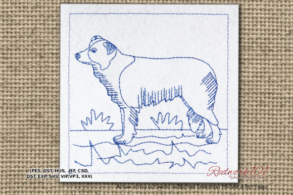 The Border Collie Embroidery Design for Heartfelt Gifts