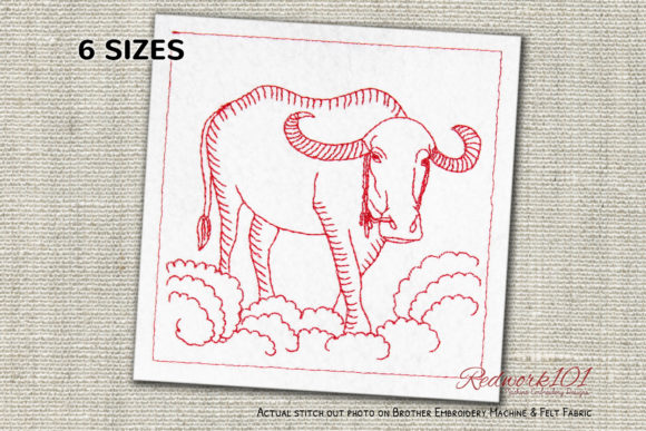 Water Buffalo Redwork: A Design Review for Business Merch